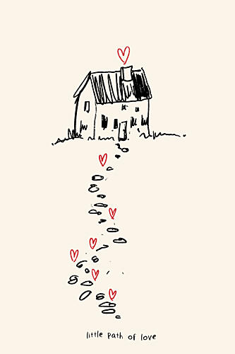 Little Path of Love Art Print