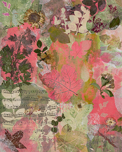 Natures Music Collage Art Print