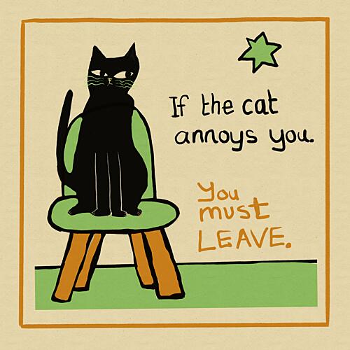 Sassy Cat Rules Effronté reproduction