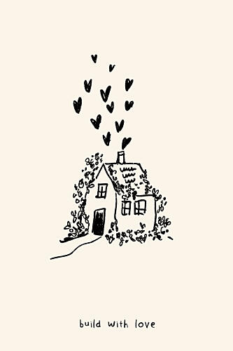 Whimsical Home Love Art Print