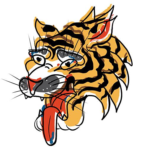 Tiger Portrait Art Print