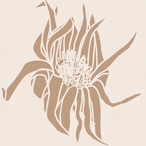 Earthy Floral Illustration Art Print