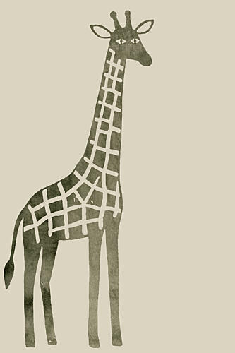 Elegant Giraffe Graphic Art Print by Casa Cartissi