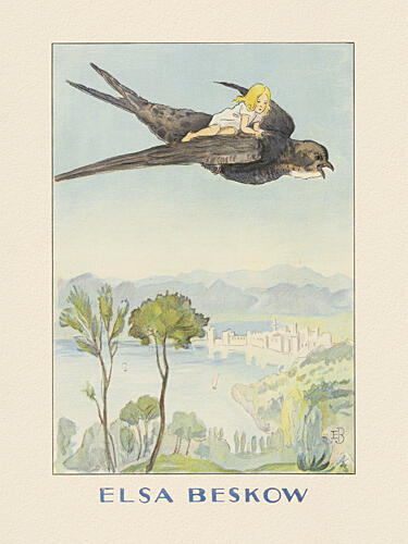 Tummelisa Svalan Art Print by Elsa Beskow and Hc Andersen