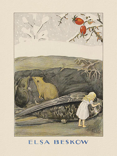 Tummelisa Fageln Art Print by Elsa Beskow and Hc Andersen