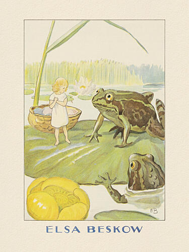 Tummelisa Grodorna, Elsa Beskow Hc Andersen Art Print by Elsa Beskow and Hc Andersen
