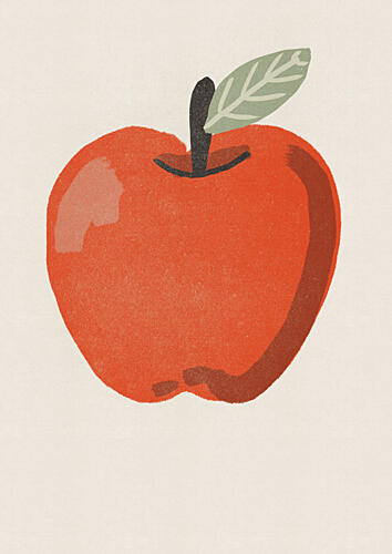 Fresh Red Apple Art Print by Debbie Nicholas