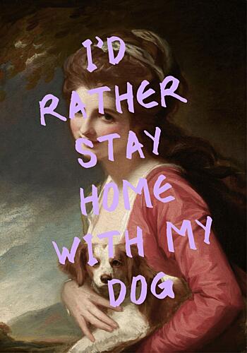 Funny Classic Dog Lover Art Print
