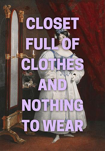 Fashion Dilemma Quote Art Print