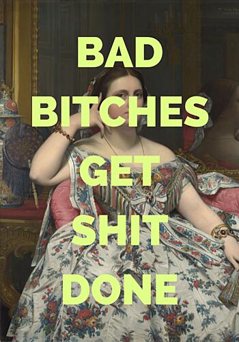 Empowered Painting Quote Art Print