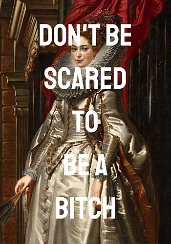 Empowering Queen Portrait Art Print