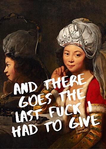 The Last Fck Art Print