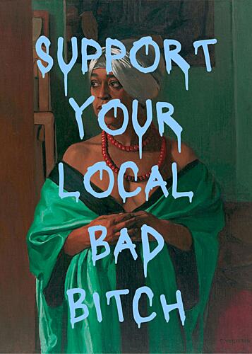 Bad Bitch Portrait Art Print