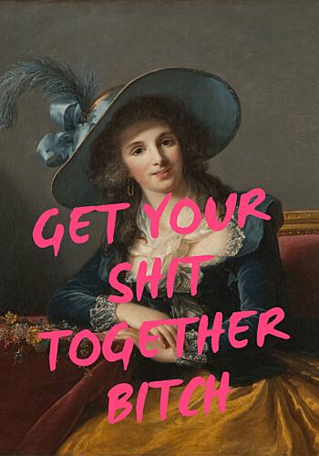 Sassy Lady Quote Effronté reproduction