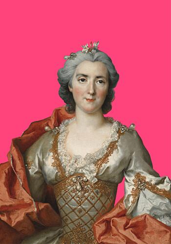 Regal Lady in Pink Art Print
