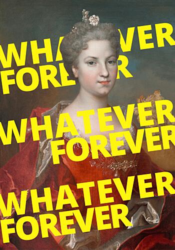 Whatever Forever Portrait Art Print