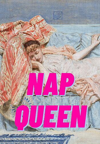 Serene Sleeping Woman Art Print