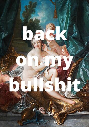 Rococo Bullshit Vibe Art Print