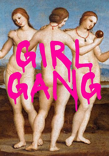 Girl Gang Graffiti Art Print
