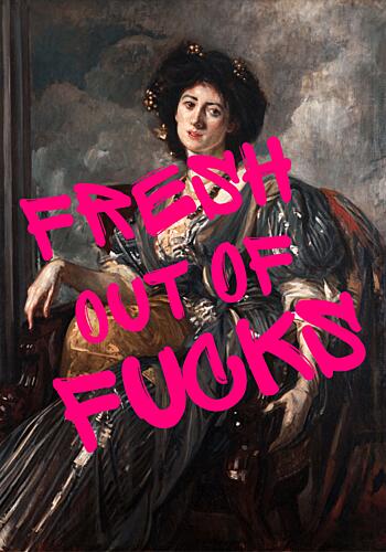 Sassy Pink Graffiti Portrait Effronté reproduction