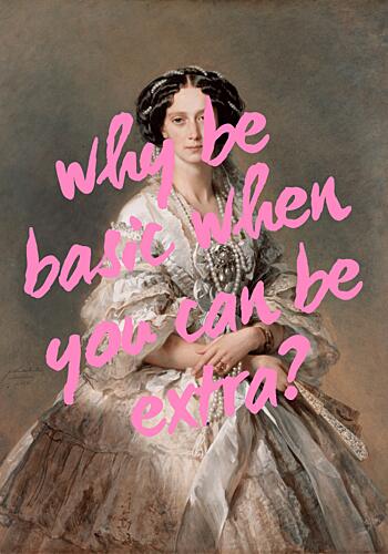 Why Be Basic Painting Art Print