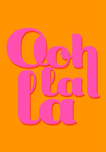 Vibrant Ooh la la Art Print