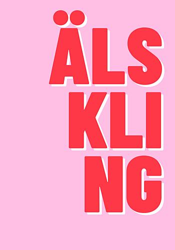 Alskling Romantic Pink Art Print