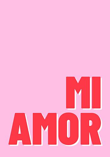 MI Amor Love Message Art Print