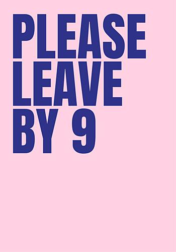 Please Leave by Nine Art Print
