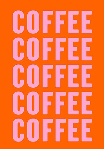 Bold Coffee Typography Art Print