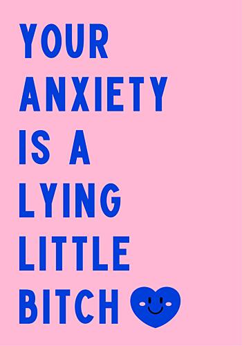 Sassy Anxiety Message Effronté reproduction