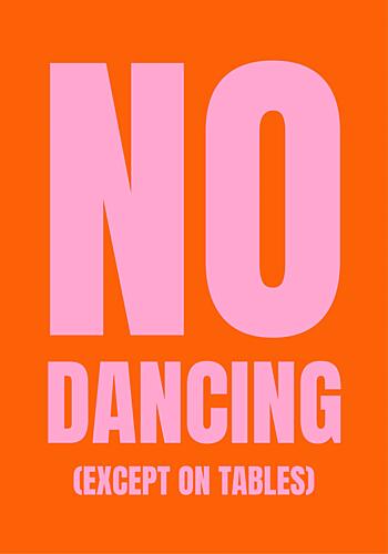 Funny Dance Rules Art Print