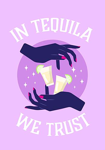 In Tequila We Trust Art Print