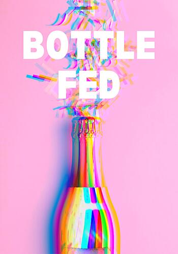 Champagne Celebration Glitch Art Print