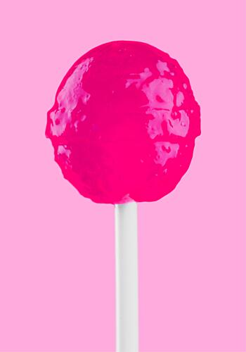 Sweet Pink Lollipop Art Print