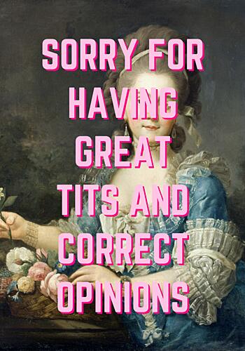 Sassy Rococo Statement Effronté reproduction