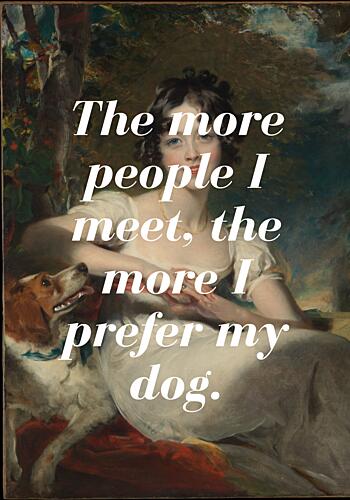 Classic Dog Preference Art Print