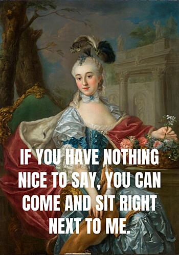 Sassy Lady Portrait Quote Effronté reproduction