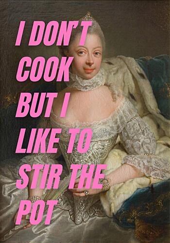 Sassy Queen Statement Effronté reproduction