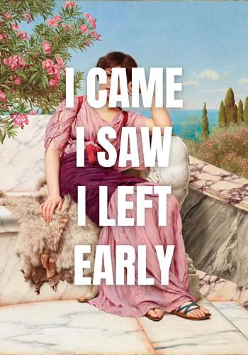 Classical Lady Funny Quote Classique reproduction