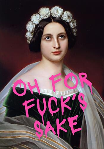 Sarcastic Lady Portrait Art Print