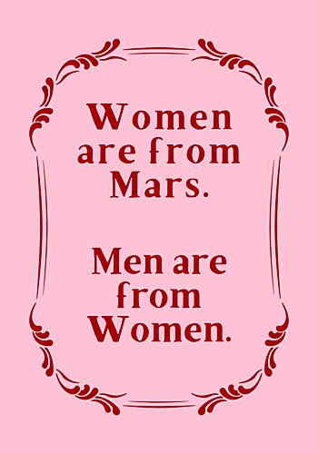 Witty Gender Quote Art Print