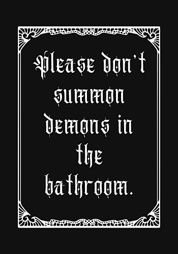 Gothic Bathroom Demons Gothique reproduction