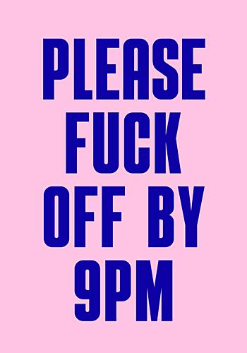 Sarcastic 9pm Message Art Print