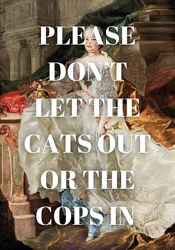 Regal Lady Funny Message Art Print