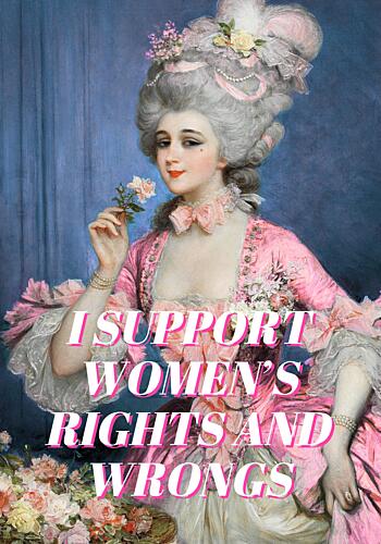 Rococo Woman Statement Art Print