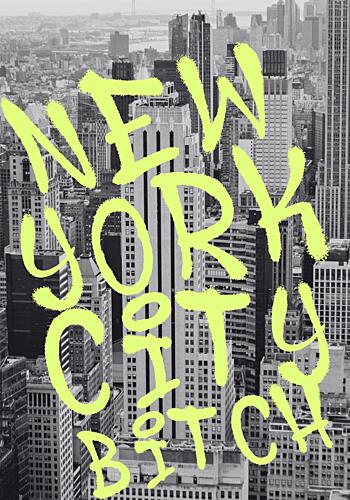 New York City Typography Art Print