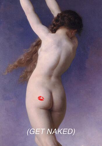 Get Naked Art Print