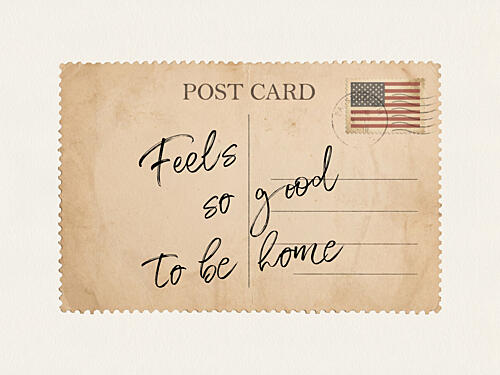 Good to Be Home Postcard Art Print by Kathrin Pienaar