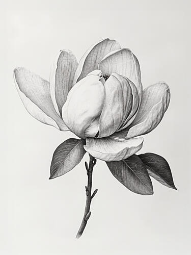 Elegant Magnolia Bloom Art Print by Kathrin Pienaar